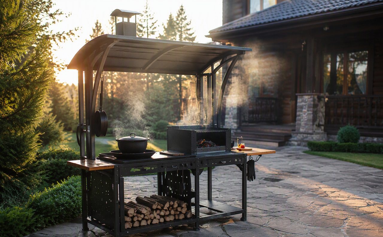 Барбекю-комплексы для базы отдыха